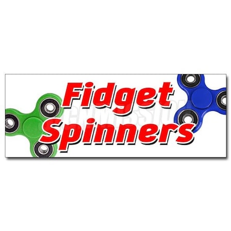 Signmission FIDGET SPINNER DECAL sticker tri-spinner edc toy stress fydget adhd sign, D-48 Fidget Spinner D-48 Fidget Spinner